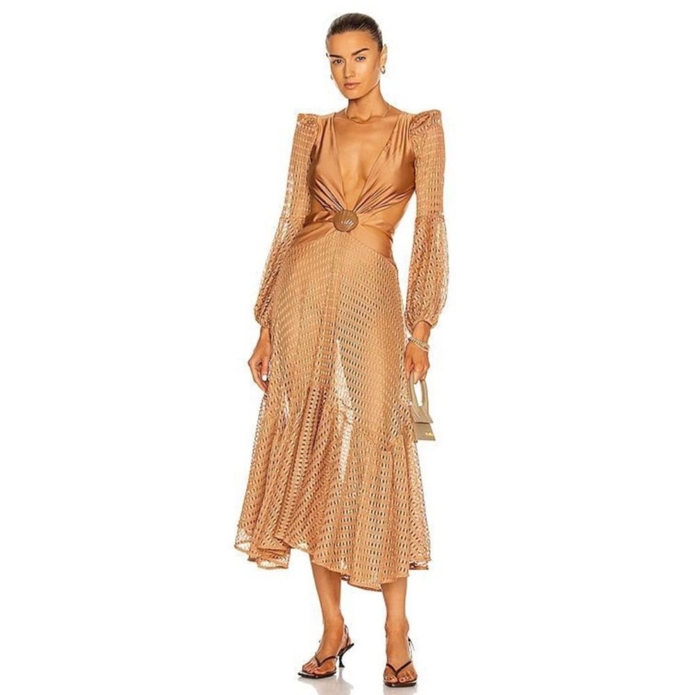 PatBO Netted Cutout Beach Dress